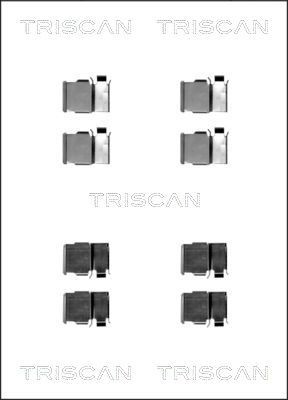 TRISCAN 8105 131620 Monteringssæt til bremseklodser PAJERO 3.8 4WD (V97W) 239 HK Benzin
