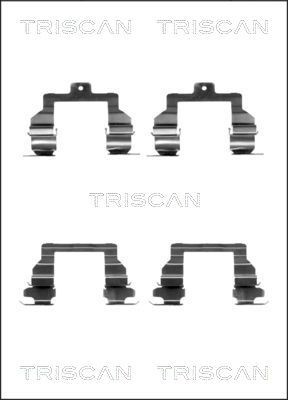 TRISCAN 8105 131632 Lisakomplekt, ketaspiduriklotsid AVENSIS 2.4 VVT-i (ACM21_) 160 HP Bensiin 2009
