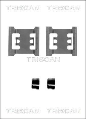 TRISCAN 8105 161611 Monteringssæt til bremseklodser TRANSIT 2.0 (EBL, EBS, ECL, EDS, EDL, EGL, ESS, ESL, EUS) 114 HK Benzin 2000
