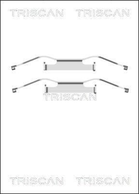 TRISCAN 8105 291607 Monteringssæt til bremseklodser RIFTER e-Rifter 136 HK EL