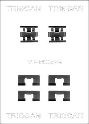 TRISCAN 8105 401606 Monteringssæt til bremseklodser CRX 1.6 i 16V Vtec 150 HK Benzin 1992