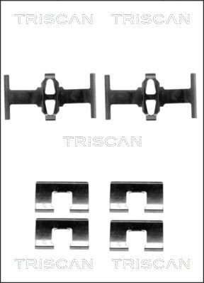 TRISCAN 8105 401615 Monteringssæt til bremseklodser ACCORD 1.8 i (CE7) 116 HK Benzin 1998
