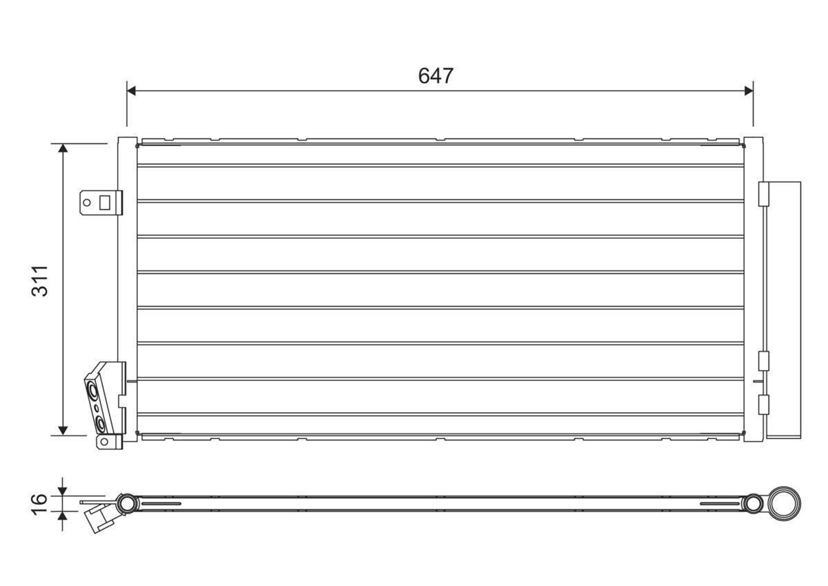 VALEO Air conditioning condenser Article number: 814377 cheaply