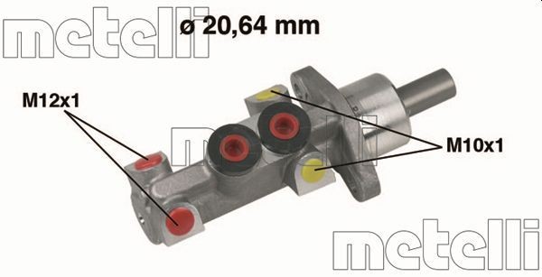 METELLI Peapiduri silinder Artikli number: 05-0388 soodsalt