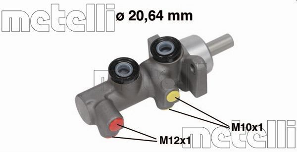 METELLI Huvudbromscylinder Artikelnummer: 05-0696 billigt