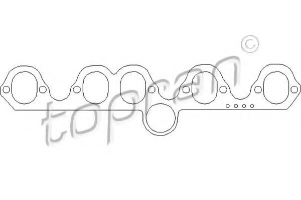 TOPRAN Inlet manifold gasket Article number: 100 655 cheaply