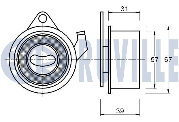 RUVILLE 55709 Vibration Damper, timing belt PASSAT 1.8 Syncro/4motion 125 PS Petrol 2001