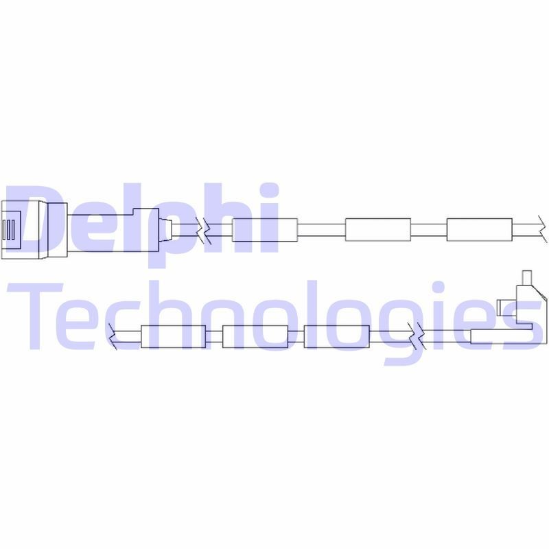 DELPHI Warning Contact Set, brake pad wear Article number: LZ0106 cheaply