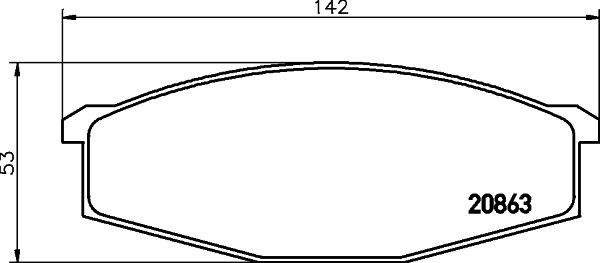 MINTEX Brake pad set Article number: MDB1204 cheaply