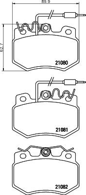 MINTEX Brake pad set Article number: MDB1300 cheaply