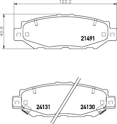MINTEX Brake pad set Article number: MDB1710 cheaply