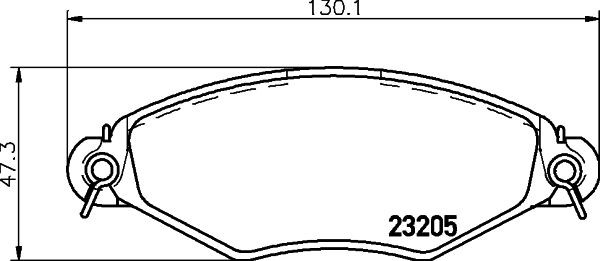 MINTEX Brake pad set Article number: MDB1960 cheaply