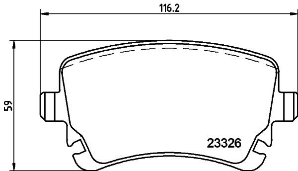 MINTEX Brake pad set Article number: MDB2673 cheaply