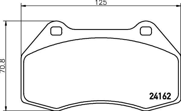 MINTEX Brake pad set Article number: MDB2725 cheaply