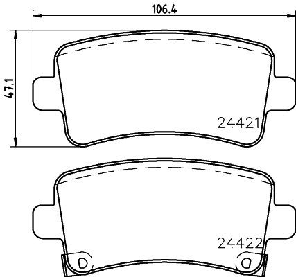 MINTEX Brake pad set Article number: MDB2867 cheaply