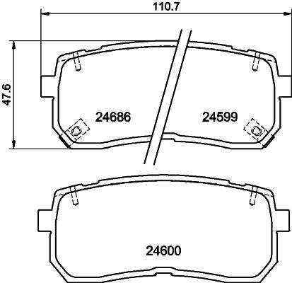 MINTEX Brake pad set Article number: MDB2922 cheaply
