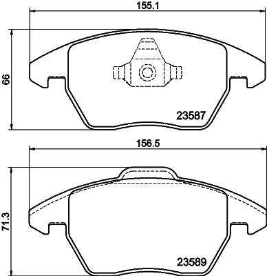 MINTEX Brake pad set Article number: MDB3022 cheaply