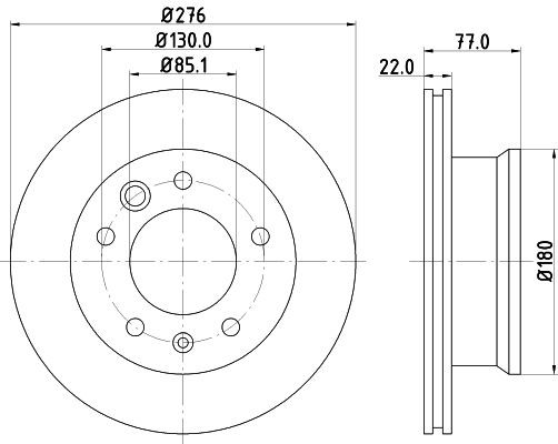 MINTEX Brake disc Article number: MDC1037 cheaply