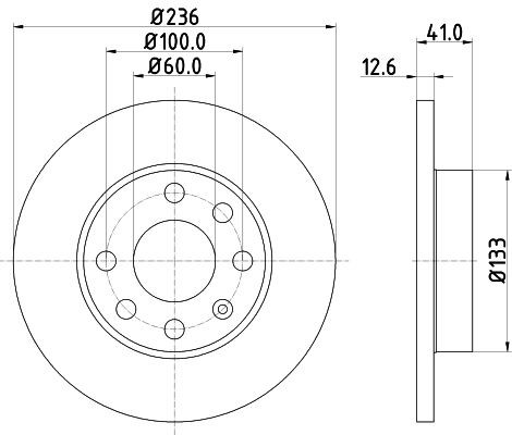 MINTEX Brake disc Article number: MDC266 cheaply