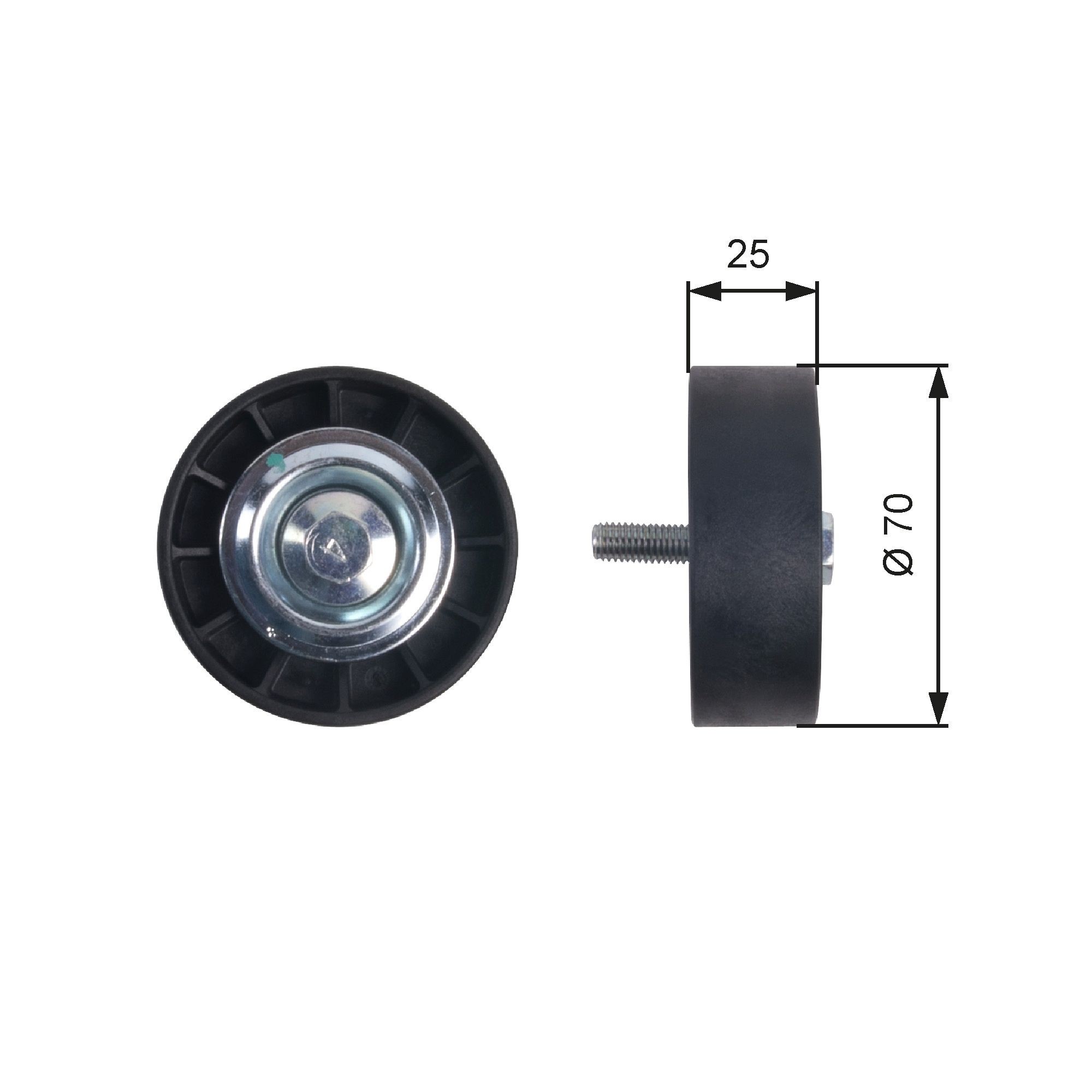 GATES Deflection / Guide Pulley, v-ribbed belt Article number: T36402 cheaply