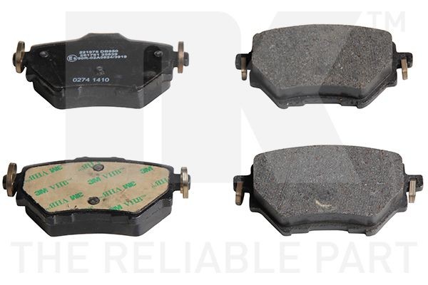 NK Brake pad set Article number: 221975 cheaply