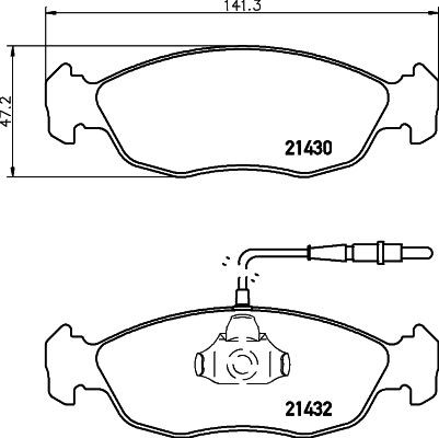 MINTEX Brake pad set Article number: MDB1662 cheaply