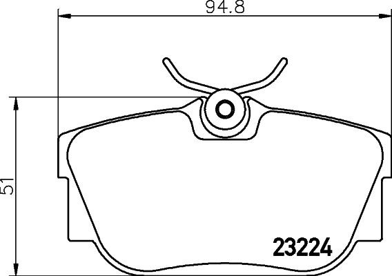 MINTEX Brake pad set Article number: MDB2105 cheaply