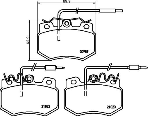 MINTEX Brake pad set Article number: MDB1327 cheaply