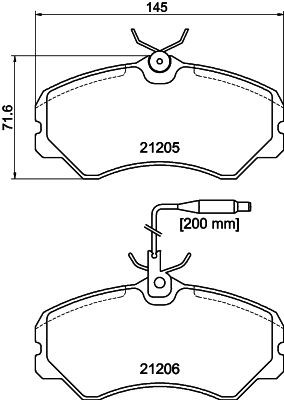 MINTEX Brake pad set Article number: MDB1388 cheaply