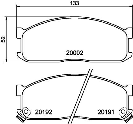 MINTEX Brake pad set Article number: MDB1439 cheaply