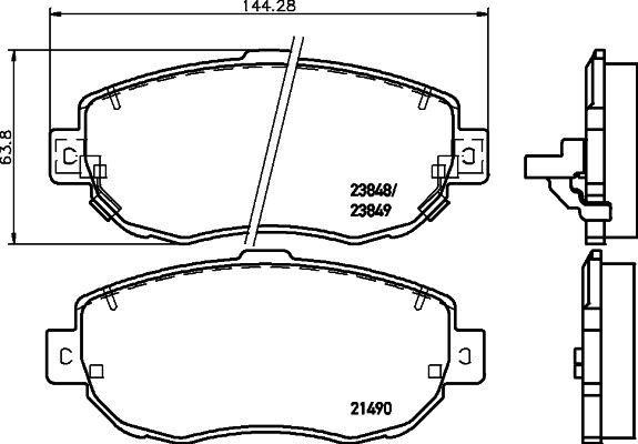MINTEX Brake pad set Article number: MDB1708 cheaply