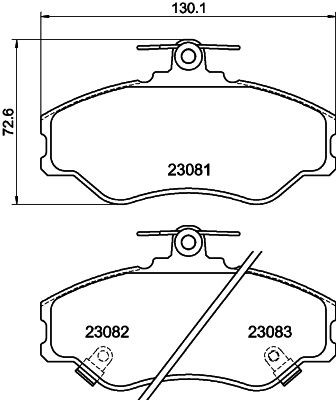 MINTEX Brake pad set Article number: MDB1762 cheaply