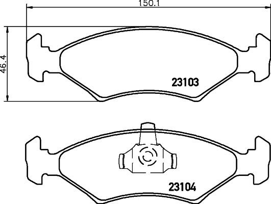 MINTEX Brake pad set Article number: MDB1883 cheaply