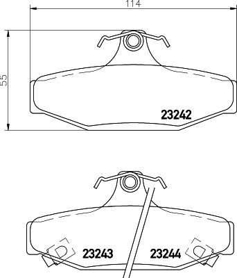 MINTEX Brake pad set Article number: MDB1957 cheaply
