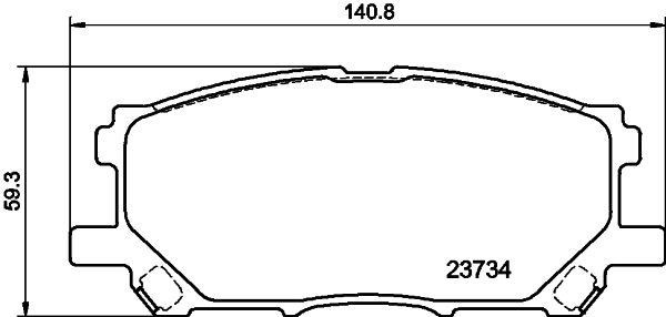 MINTEX Brake pad set Article number: MDB2578 cheaply