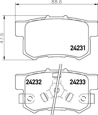 MINTEX Brake pad set Article number: MDB2710 cheaply