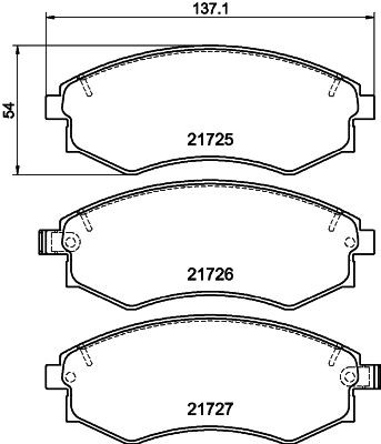 MINTEX Brake pad set Article number: MDB2744 cheaply
