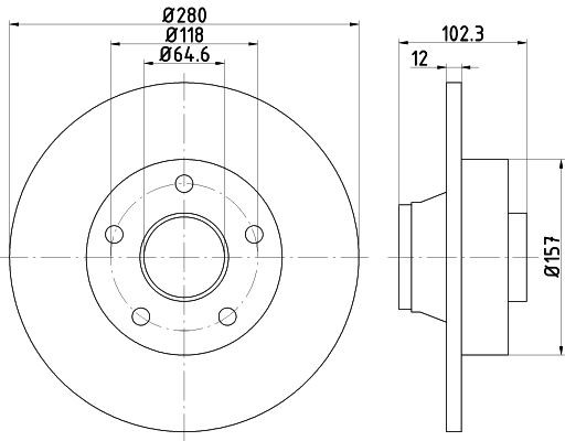 MINTEX Brake disc Article number: MDC1609 cheaply