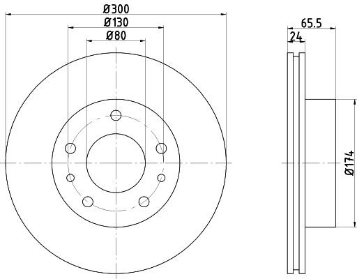 MINTEX Brake disc Article number: MDC840 cheaply