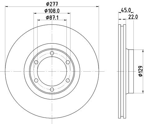 MINTEX Brake disc Article number: MDC929 cheaply