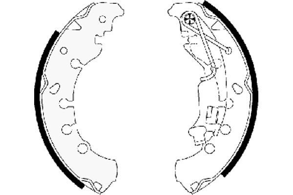 TEXTAR Brake Shoe Set Article number: 91065300 cheaply