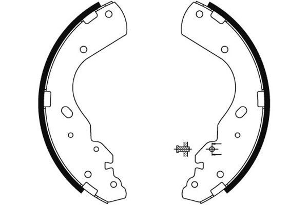 TEXTAR Brake Shoe Set Article number: 91063700 cheaply