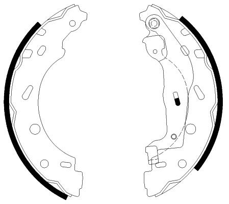 TEXTAR Brake Shoe Set Article number: 91066600 cheaply