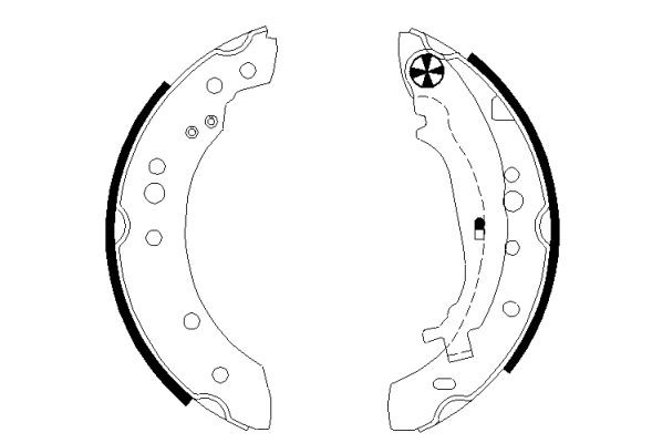 TEXTAR Brake Shoe Set Article number: 91068800 cheaply