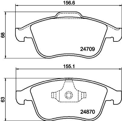 MINTEX Brake pad set Article number: MDB3044 cheaply