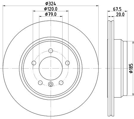MINTEX Brake disc Article number: MDC1796 cheaply