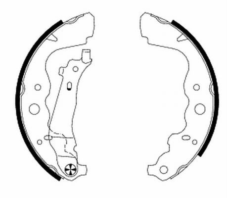 TEXTAR Brake Shoe Set Article number: 91069300 cheaply