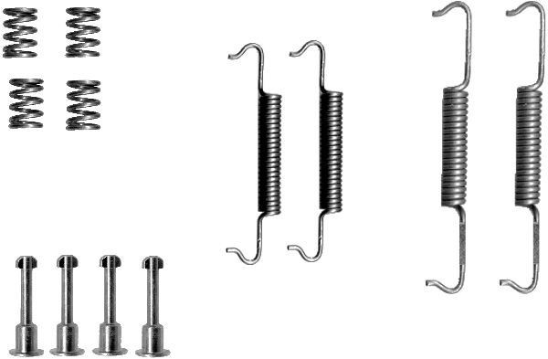 TEXTAR Brake shoe fitting kit Article number: 97012500 cheaply