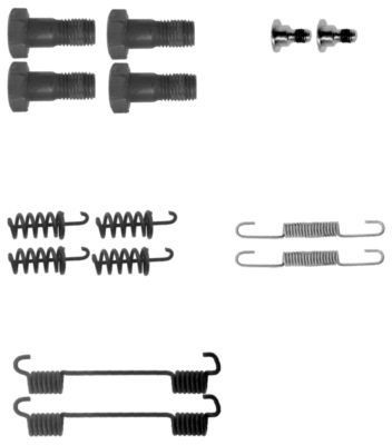 TEXTAR Brake shoe fitting kit Article number: 97035500 cheaply