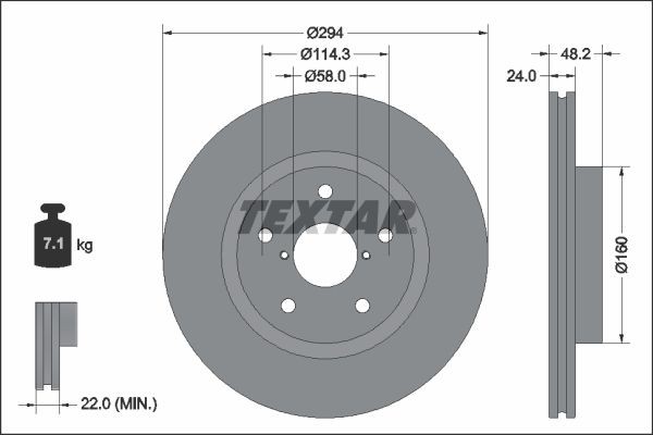 TEXTAR Peapiduri silinder Artikli number: 33079400 soodsalt